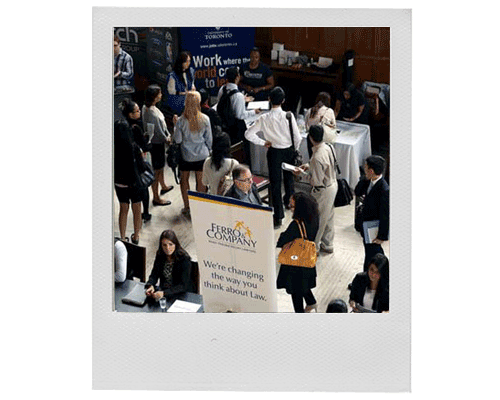 UofT Career Centre screenshot sample of the new website. Showing layout and design